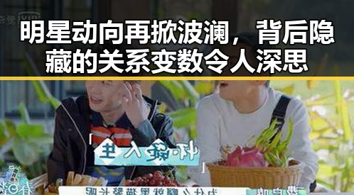 明星动向再掀波澜,背后隐藏的关系变数令人深思